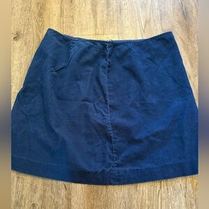 J. Crew Factory Dark Blue A-Line Skirt